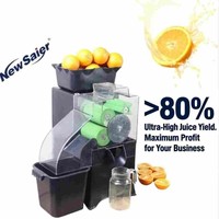 Commerciële automatische sinaasappelpers voor op tafel, 110V 220V elektrische citruspers, >80% opbrengst, 20 sinaasappels/min, voor koffiebar