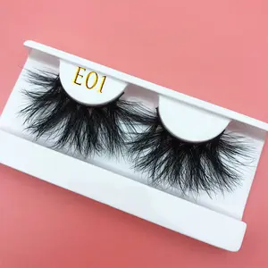 Natural Look 5D Mink Lahes Private Label 20Mm Lashes3D Wholesale Vendor Deep Curly 25Mm Eyelashes