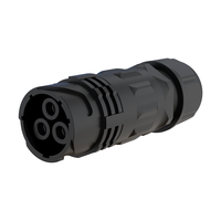 Connecteur circulaire étanche IP67 à sertir M28 3 broches mâle 80A pour câblage haute intensité industriel de nouvelles énergies