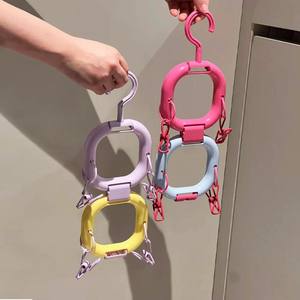 Clips multifuncionales para guardar sombreros, organizador colgante tipo gancho rectangular para guardar sombreros de béisbol, estante de exhibición para gorras planas - Product Image 1