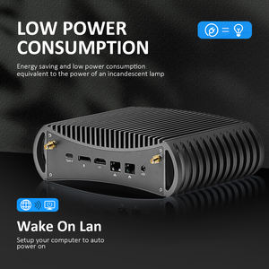 10/जीत 11/लिनक्स इनटेल i9 मिनी पीसी i7 16 जी 1 टेरा औद्योगिक मिनी कंप्यूटर औद्योगिक मिनी पीसी दीन रेल - Product Image 5