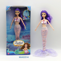 Jouets de poupées sirènes pour filles, jouets pour enfants, ensemble de poupées de mode princesse avec une belle robe de poupée