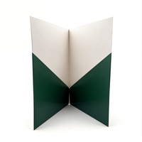 Carpeta de Negocios Personalizada con Estampado Dorado, Carpeta de Oficina Negra Plegable, Fábrica Original