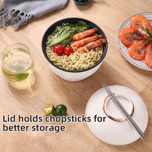 Mini-casserole électrique YUEDISI antiadhésive, pour nouilles instantanées, avec couvercles, marmite à soupe, cuiseur vapeur - Product Image 5