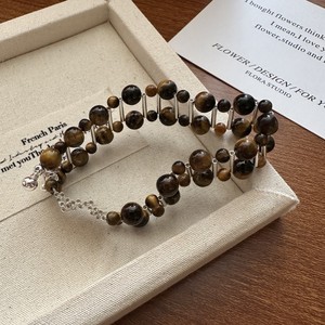 Pulsera de cuentas de moda de estilo coreano de plata de ley S925, joyería Simple con diseño de ojo de tigre Maillard, decoración de nicho - Product Image 2