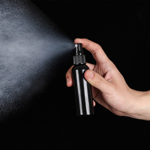 Botol semprot perjalanan Mini hitam 20ml 1oz 30ml 50ml 60ml 100ml 5oz botol plastik kabut halus untuk perjalanan kosong 2 oz - Product Image 3