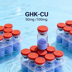 Péptido GHK-Cu al 99%+ 50mg/100mg AHKCU GHKCU Polvo Liofilizado para Reparación de la Piel <span class=keywords><strong>CAS</strong></span> 89030-95-5 Péptido de Cobre GHK-Cu - Product Image 1