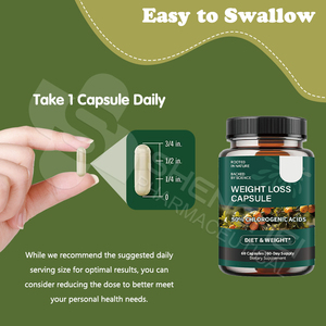 แคปซูลอาหารเสริมเพื่อลดน้ำหนักลดสารพิษอาหารเสริมแบบบางง่ายช่วยเพิ่มการเผาผลาญอาหารเสริมแคปซูล - Product Image 3