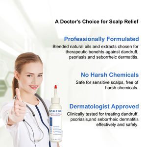 Huile de <span class=keywords><strong>psoriasis</strong></span> et de pellicules de marque privée pour le cuir chevelu huile de massage apaisante squameuse anti-démangeaisons pour le cuir chevelu - Product Image 6