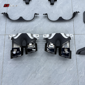 ตัวกระจาย A-MG สำหรับรถ Benz <span class=keywords><strong>C</strong></span> <span class=keywords><strong>Class</strong></span> 2022-2024 W206ใหม่ C43อัปเกรดกันชนพร้อมท่อไอเสียสีเงินสีดำ - Product Image 4