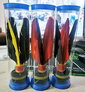 IRONDONEKY Ballon de plage de santé 21 cm pour l'extérieur, OEM, base en caoutchouc pour l'extérieur, plumes de poulet, <span class=keywords><strong>badminton</strong></span> - Product Image 2