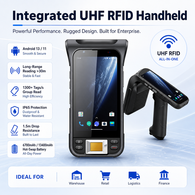 Best Sell Chainway C5 Android 13 E710 Chip 2D Barcode Scanner BT 5.0 4G UHF RFID Handheld Terminal PDA