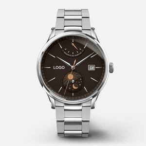 Men's 40mm Automatic Wrist <b>Watch</b> Stainless Steel Band Miyota 9132 Movement Power Reserve Day/Night DISC Function Water Resistant - Product Image 2