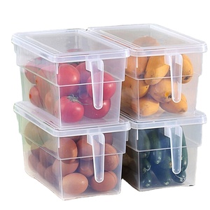 Kitchen Clear Storage Box Grains Beans Storage Contain Sealed Home Organizer Food Container Refrigerator Storage Boxes