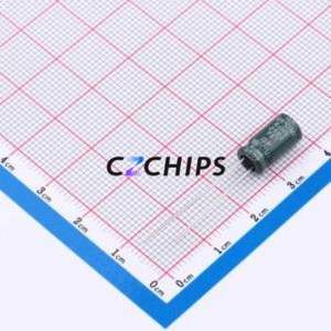 Condensateur électrolytique en aluminium à montage traversant GF101M035E110B000, montage traversant, D6.3xL11mm 100uF 20% 35V 200mOhm - Product Image 2