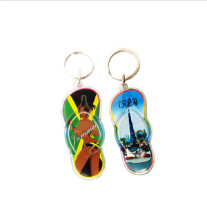 Pantoufles Corse personnalisées souvenir chaussure sandale acrylique porte-clés bord de mer article cadeau pour promotion - Product Image 3