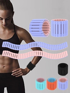 Poids de poignet et de cheville magnétiques personnalisés en silicone, <span class=keywords><strong>barre</strong></span> en fer, poids de poignet et de cheville portables, imperméables, pour l'entraînement physique - Product Image 2
