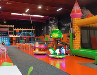 Ayunan Fiberglass 3 Kursi untuk Anak, Mesin Koin, Permainan Indoor, Pusat Permainan, Garansi 1 Tahun
