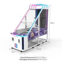 Machine d'arcade à monnayeur en acier inoxydable, pliable, jeu sportif d'intérieur, double joueur, avec distribution de tickets, certifiée CE