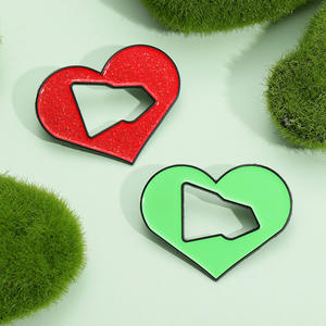 Neue Liebe Herz Mode Vintage Display Emaille Hut Pin Cap Metall Sport Hut Pin Mexiko Pin für Hut - Product Image 2