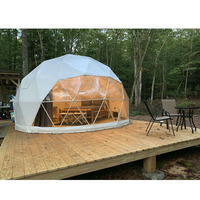 Meilleure vente design moderne tentes géodésiques dôme maison glamping dôme tentes pour hôtel de luxe en utilisant 6m 8m 7m