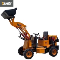 YUANGONG Nouveau style Mini chargeuse compacte 4x4 Chargeuse sur pneus 400 kg 800 kg Charge utile nominal Chargeuse sur pneus à godet Chargeuse frontale Mini chargeuses