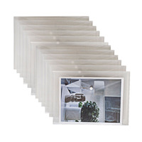 Vente chaude Enveloppes transparentes en plastique PP imperméables format A4 avec bouton pression Porte-documents Porte-documents pour le bureau et l'école