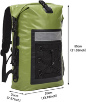 Sac à dos étanche 35L, sac flottant pour kayak, canoë, bateau, camping, randonnée