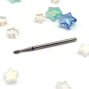 Foret à ongles en forme de goutte de diamant 3/32 pouces, outil de nettoyage des cuticules, outil de polissage des ongles, accessoires pour perceuse à ongles électrique rotative - Product Image 4