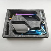 Rétroviseur latéral de moto WANOU universel en alliage d'aluminium coloré avec aile réglable