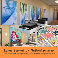 Impresora UV Industrial 6090, Plotter de Cama Plana de 60x90cm con Tecnología de Tinta Blanca XP600