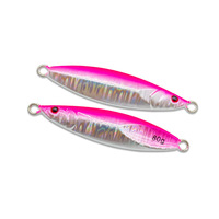 CHEERY En gros Leurre métallique en plaque de fer pour maquereau, Jig longue portée pour lancer depuis le rivage et mouvement lent, 40g 60g 80g 100g