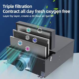 Tiểu + HEPA + Carbon Bộ lọc hoàn toàn không khí trong lành Hệ thống thông gió với tiếng ồn thấp - Product Image 3