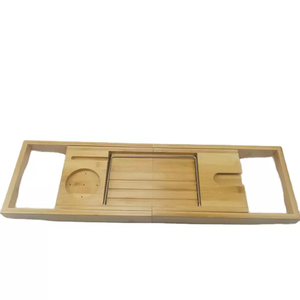 Plateau de <span class=keywords><strong>baignoire</strong></span> en bambou pliable en gros Caddy de <span class=keywords><strong>baignoire</strong></span> antirouille Caddy de stockage sans perçage Caddy de <span class=keywords><strong>douche</strong></span> <span class=keywords><strong>pour</strong></span> adultes - Product Image 3