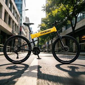 Bicicleta de Montaña Plegable para Adultos, Modelo de 26 Pulgadas, 24 Velocidades y Frenos de Disco Dobles Resistentes - Product Image 1
