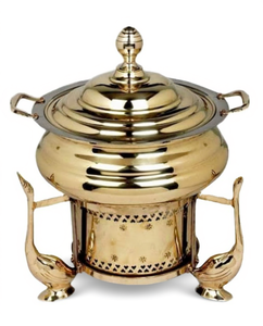 Copper Buffet <b>Set</b> Chaffing Dishes Food Warmer Waterproof Gas Cooker Catering Equipment - Product Image 1