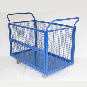 High Efficiency Steel Foldable <strong>Material</strong> <strong>Handling</strong> <strong>Carts</strong> with Wheels - Product Image 1