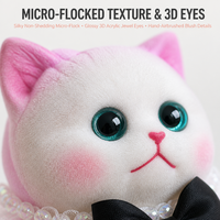 Peluche chat colorée, poupée chaton avec nœud papillon, jouet en peluche doux, cadeau pour enfants, filles, garçons, vente au détail et en gros