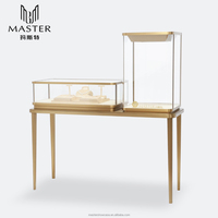 Vitrine de bijoux personnalisée OEM Vitrine LED Armoires en verre avec comptoirs et système de support de kiosque intégré