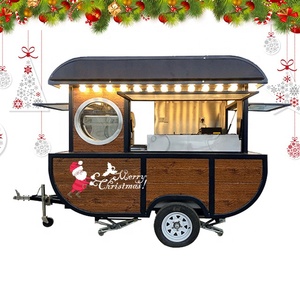 China Vendor Cart Wooden Meat Vendor for Fast Food Woods with Griddle Sale in Malaysia - Product Image 1
