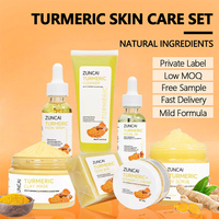 Kit Facial Curcuma Anti-Âge et Anti-Acné, Soins Éclaircissants Taches Brunes, Marque Blanche