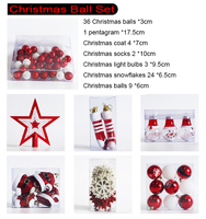 L'usine est bon marché chaud coffret cadeau de Noël étoile peinte dessus d'arbre et ornements suspendus boule décoration d'arbre de Noël