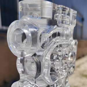 Customized Transparent PMMA <b>Plastic</b> Tube Assembly with Laser Machining Non-CNC Made in China for Display Use - Product Image 2