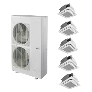 ระบบปรับอากาศแบบ VRF ฮีทปั๊ม ติดตั้งบนเพดาน 5 โซน 8 ทิศทาง แบบคาสเซ็ต - Product Image 6