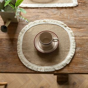 Placemats ขอบปอกระเจาสีขาวพู่ - Product Image 6