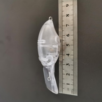 Leurre de pêche artificiel transparent en plastique non peint, 10g 7.7cm ou 7g 6cm, pour lancer longue distance, accessoires de pêche