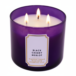 Bougie de cire de soja parfumée au merlot cerise noire de longue durée en vrac décor à la maison cadeau aromathérapie pour Noël - Product Image 1