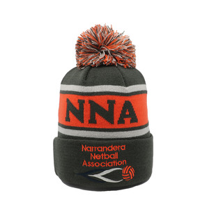 100% Acrylic Custom Embroidery Logo Comfortable Knitted Beanie <b>Hat</b> Unisex Fashionable <b>Pompom</b> <b>Hat</b> Outdoors - Product Image 2