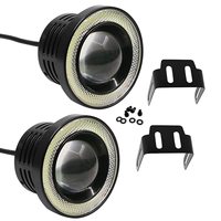 Feux antibrouillard Angel Eye pour voiture, anneaux halo Angel Eye haute puissance, lentilles de projecteur de 3,5 pouces, phare avec feux de jour