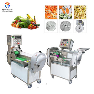 FC-301 Multifunctional Vegetable Cutting <b>Machine</b> Commercial Dual Heads Vegetable <b>Chopping</b> Dicing Shredding Slicing <b>Machine</b> - Product Image 2